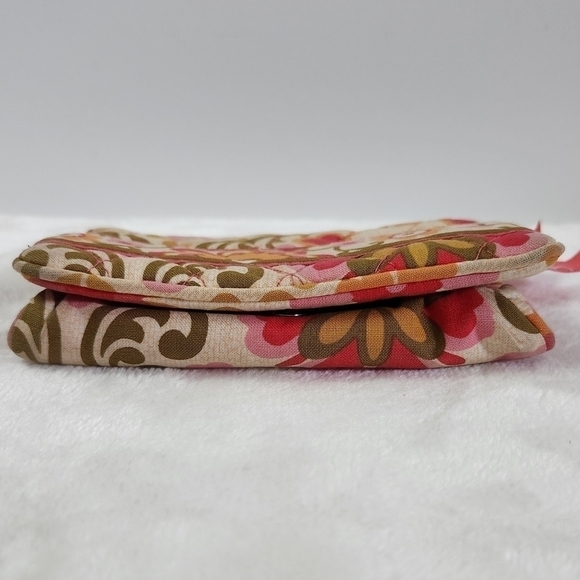 Vera Bradley Retired Folkloric Quilted One For The Money Wallet Coin Bag - Picture 12 of 16